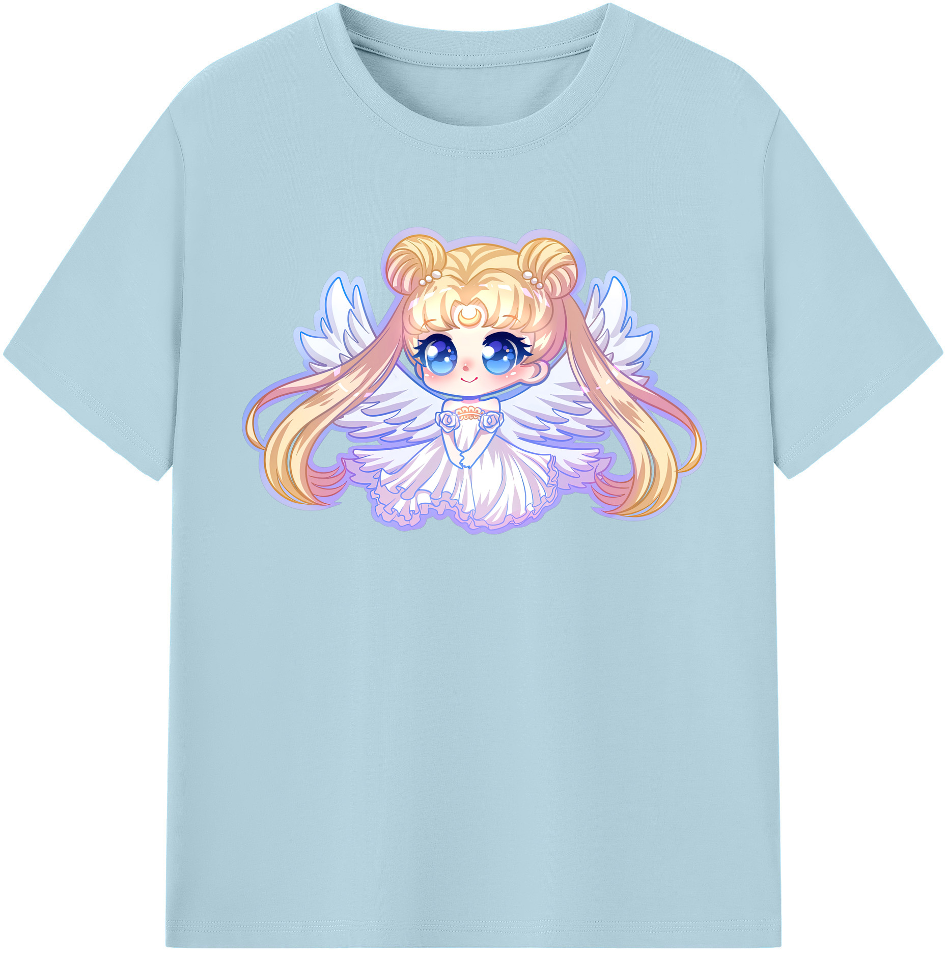 （画像用） 美少女戦士セーラームーン 愛野 美奈子 あいの みなこ Sailor Moon Aino Minako 綿100％半袖Tシャツ（フロントプリント）